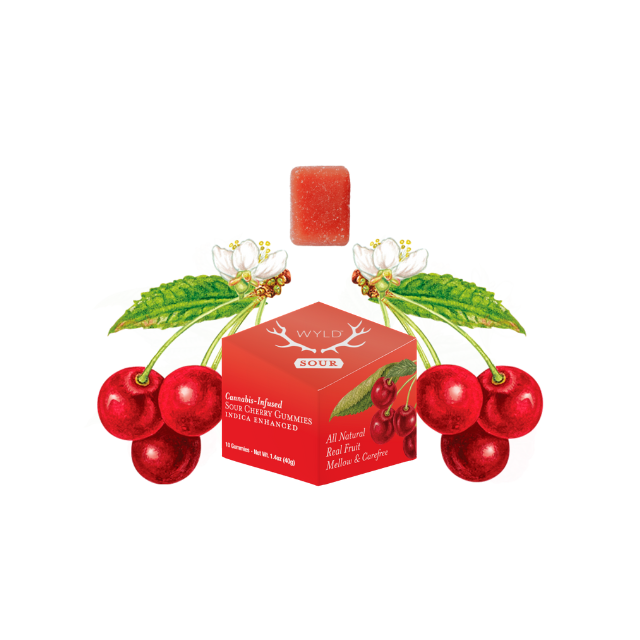 Wyld - 10CT- SOUR CHERRY- GUMMIES