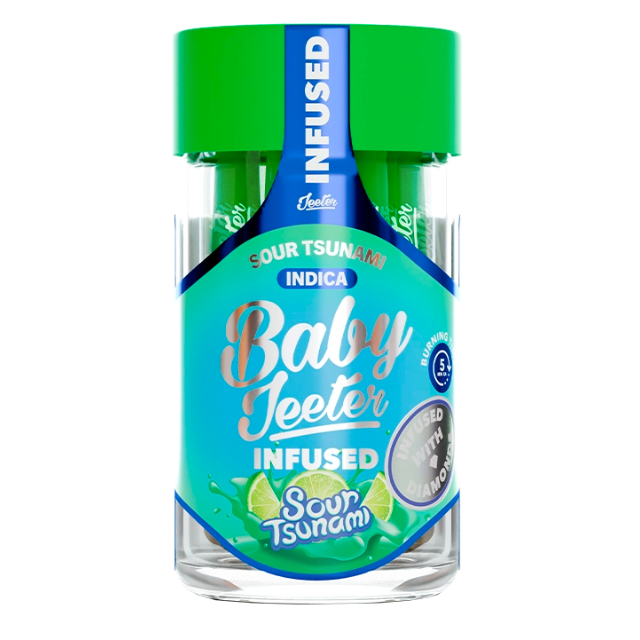 Jeeter - 5PK- 0.5G- SOUR TSUNAMI- INFUSED- BABY JEETER
