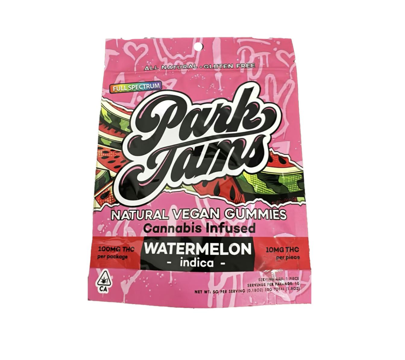 10CT- WATERMELON- FULL SPECTRUM- GUMMIES