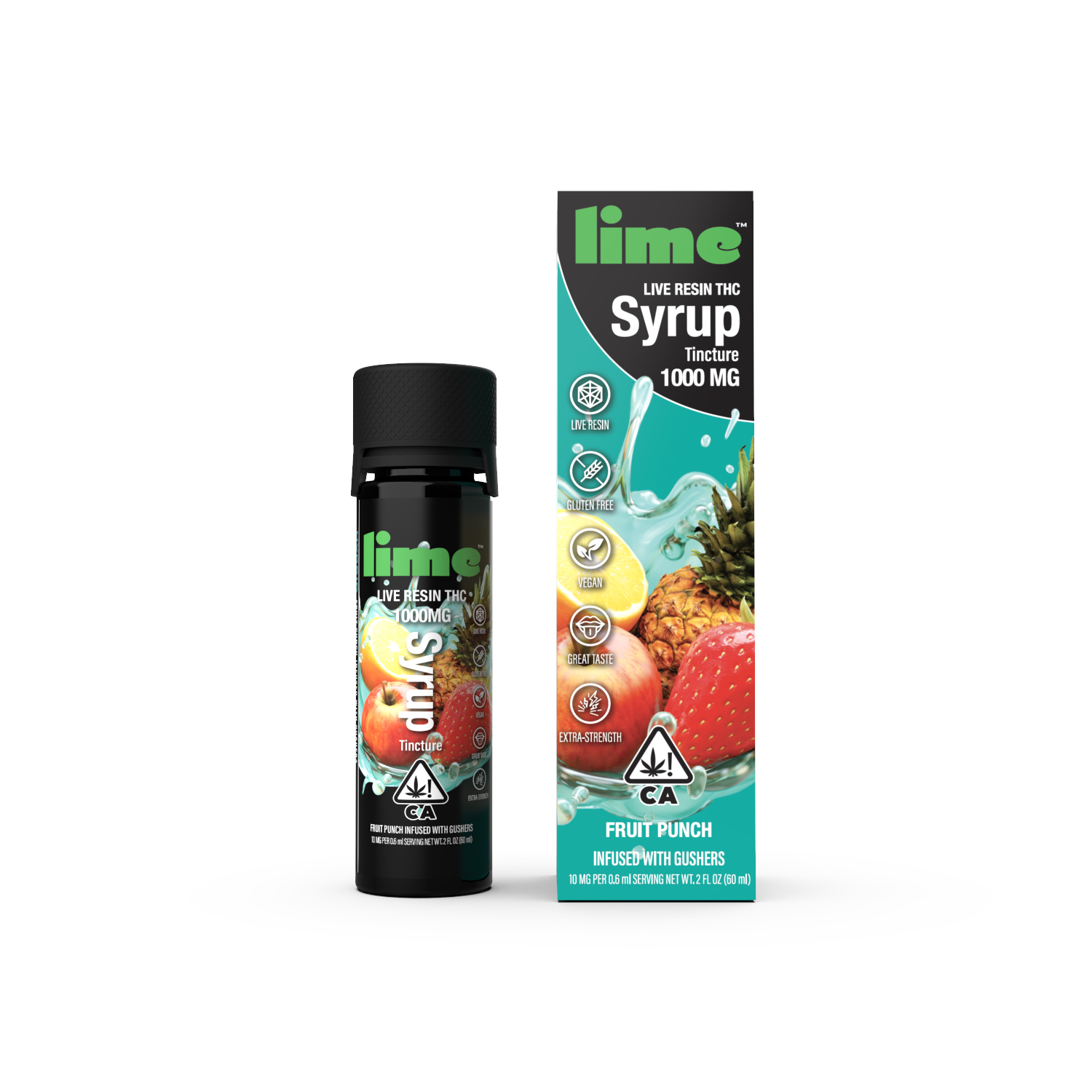 Lime - 2OZ- FRUIT PUNCH- SYRUP