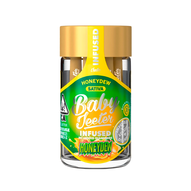 5PK- 0.5G- HONEYDEW- INFUSED- DIAMOND- BABY JEETER