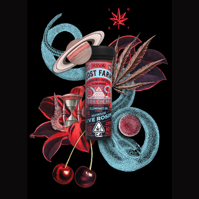 10CT- DARK CHERRY- ROSIN- GUMMIES