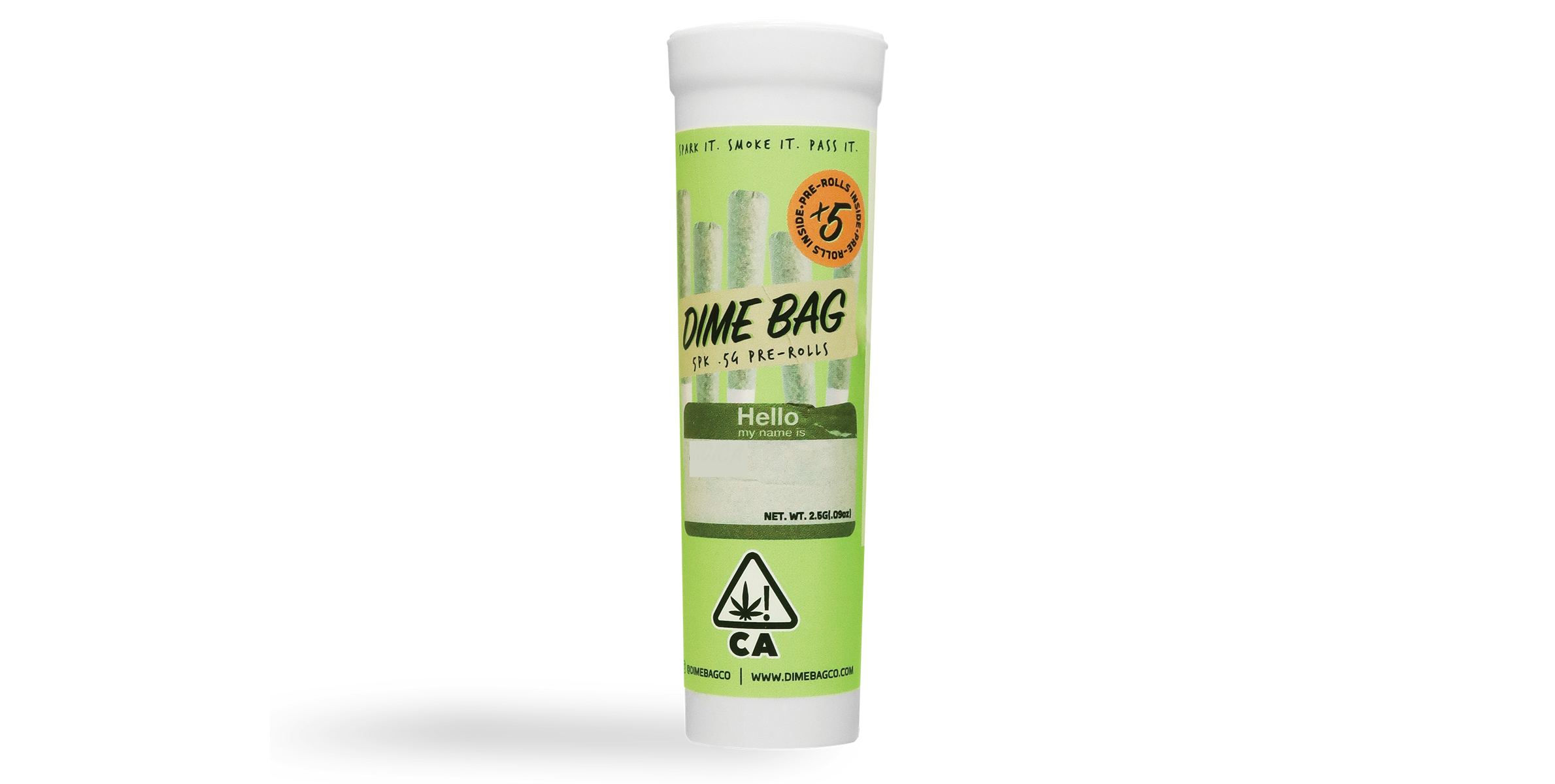 Dime bag - 5PK- 0.5G- BOLINAS- PRE ROLLS Main Image