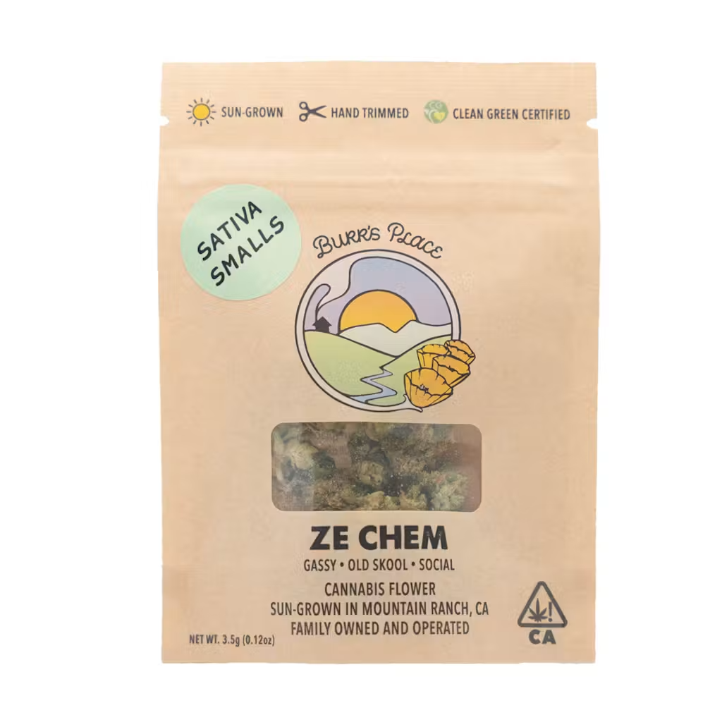 1/8 OZ- ZE CHEM- SUN GROWN SMALLS