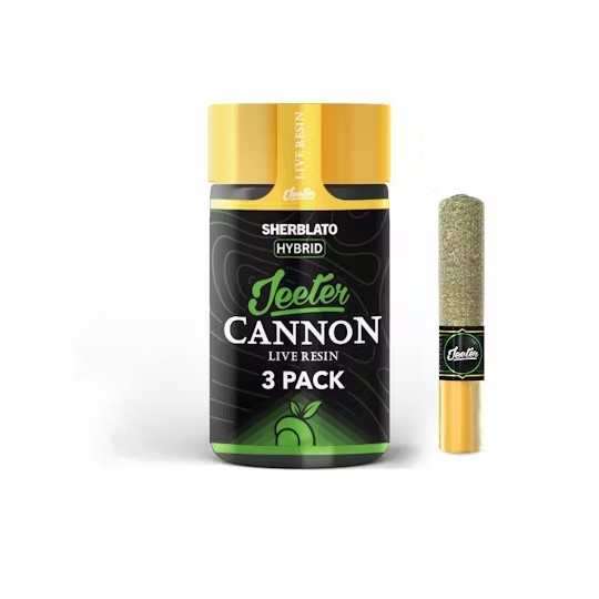 3PK-0.5G- SHERBLATO- LIVE RESIN INFUSED- CANNONS