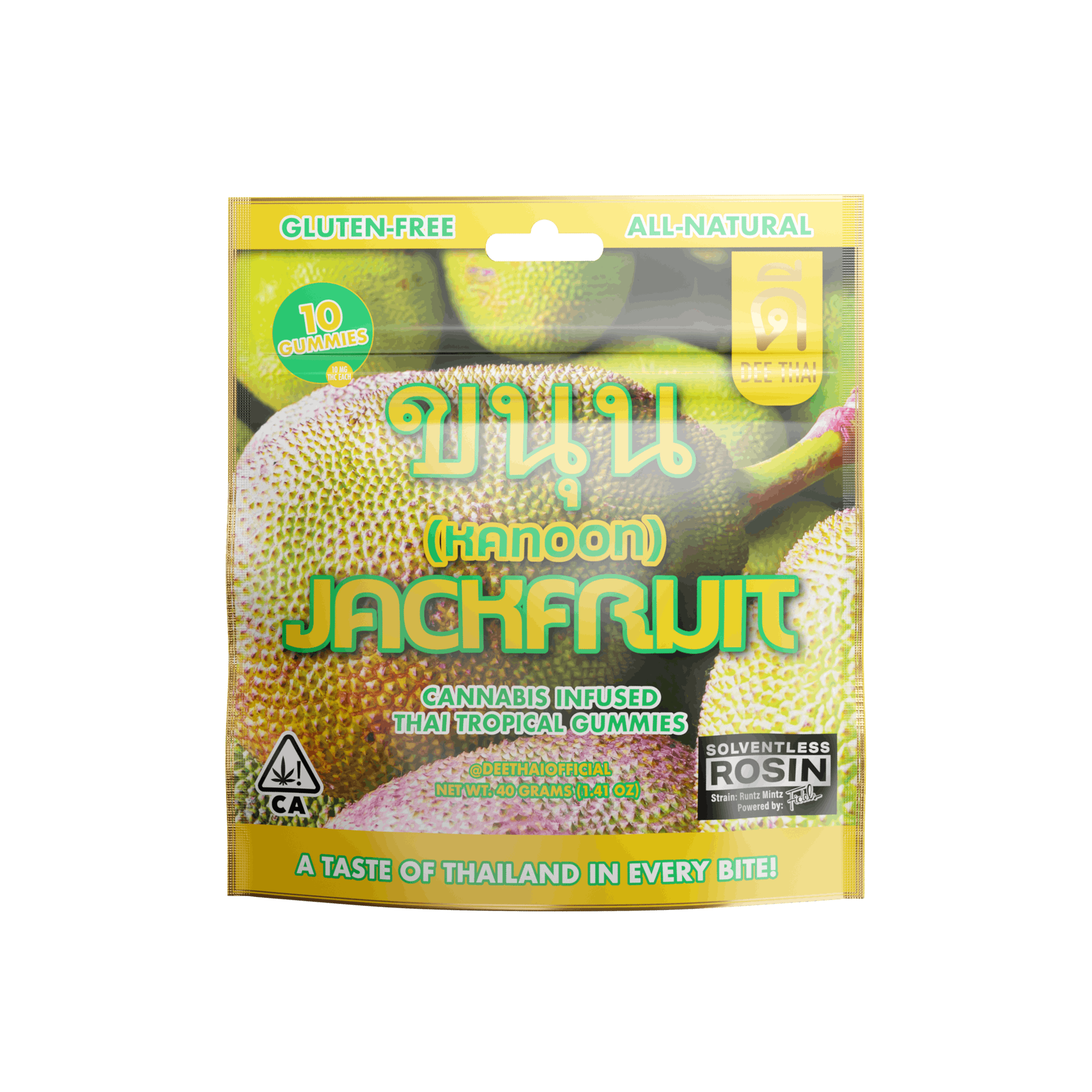 10CT- JACKFRUIT- LIVE ROSIN GUMMIES