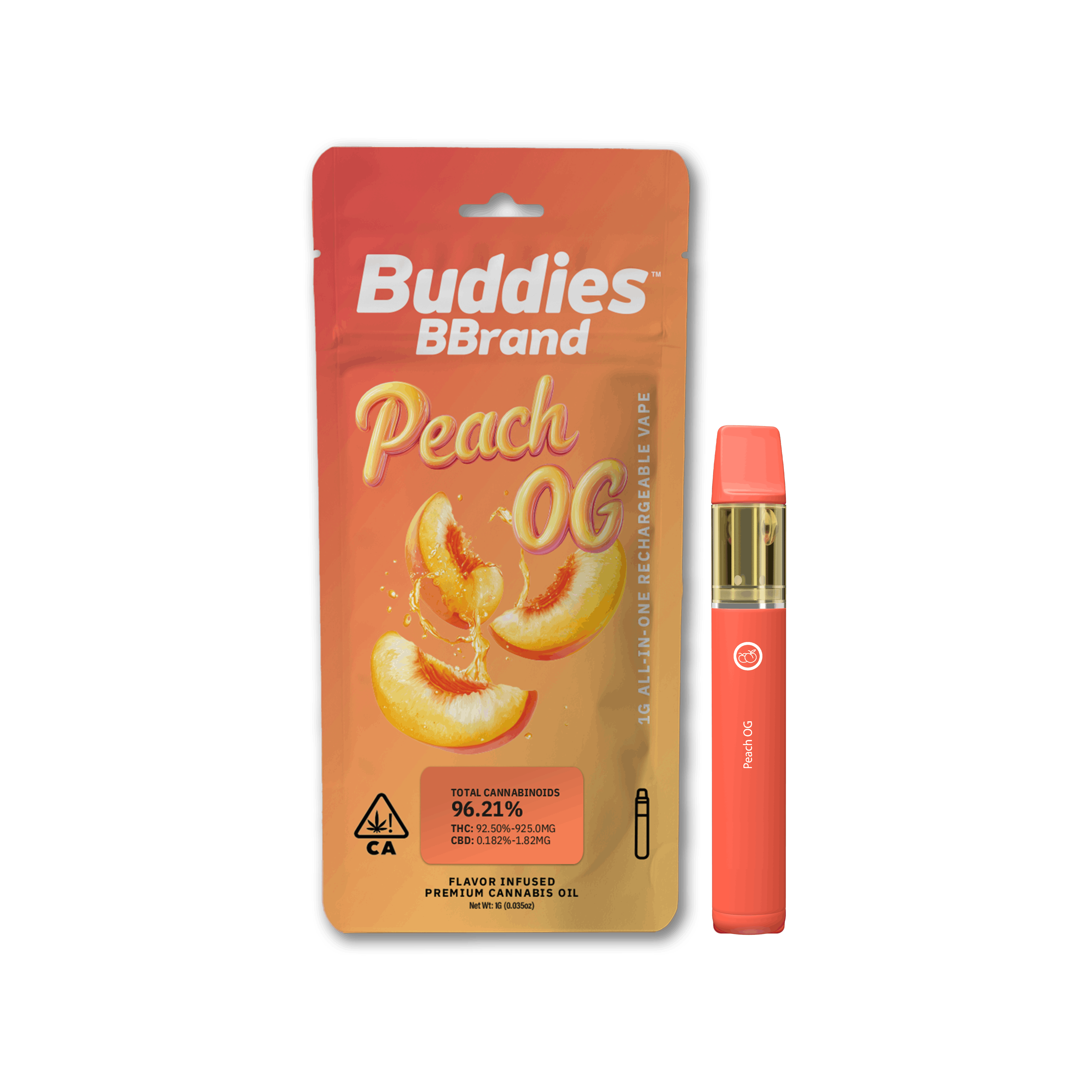 1G- PEACH OG - DISPOSABLE