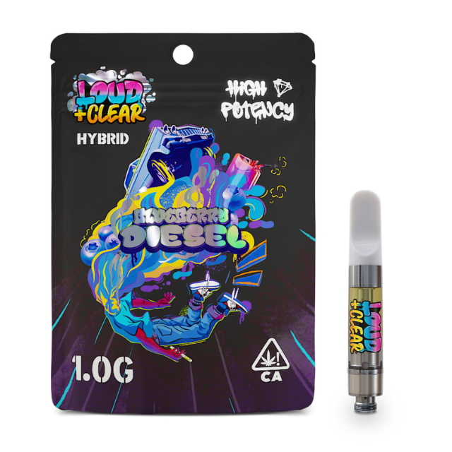 Loud & clear - 1G- BLUEBERRY DIESEL- LIQUID DIAMOND- CARTRIDGE