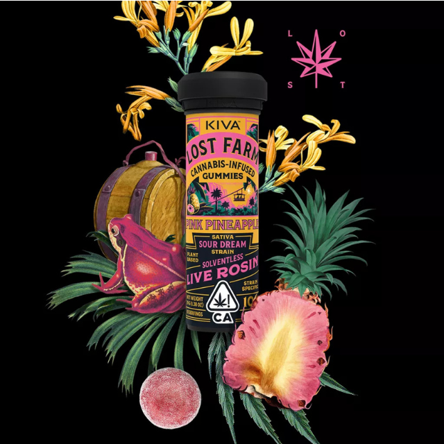 10CT- PINK PINEAPPLE- ROSIN- GUMMIES