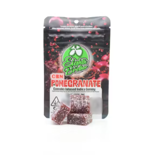 Eighth brother - SINGLE- 100MG- POMEGRANATE CBN- GUMMY Main Image