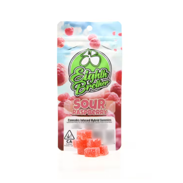 Eighth brother - 10CT- SOUR RASPBERRY- GUMMIES