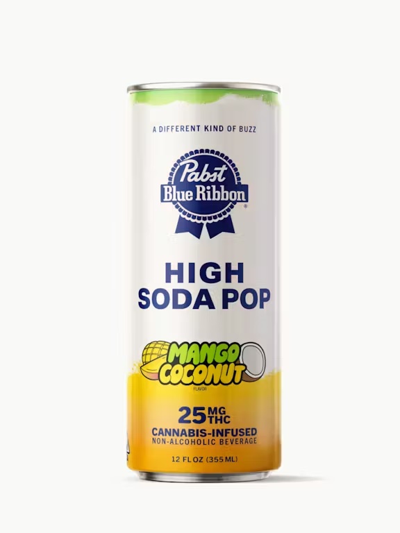Pabst blue ribbon - SINGLE- 25MG- MANGO COCONUT- HIGH SODA