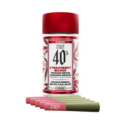 Stiiizy - 5PK- 0.5G- STRAWBERRY MANGO- 40'S- INFUSED