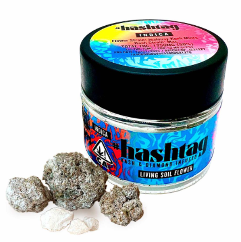 1/8 OZ- NIMBUS SNACKS X HAZE BERRY- HASH & DIAMOND INFUSED