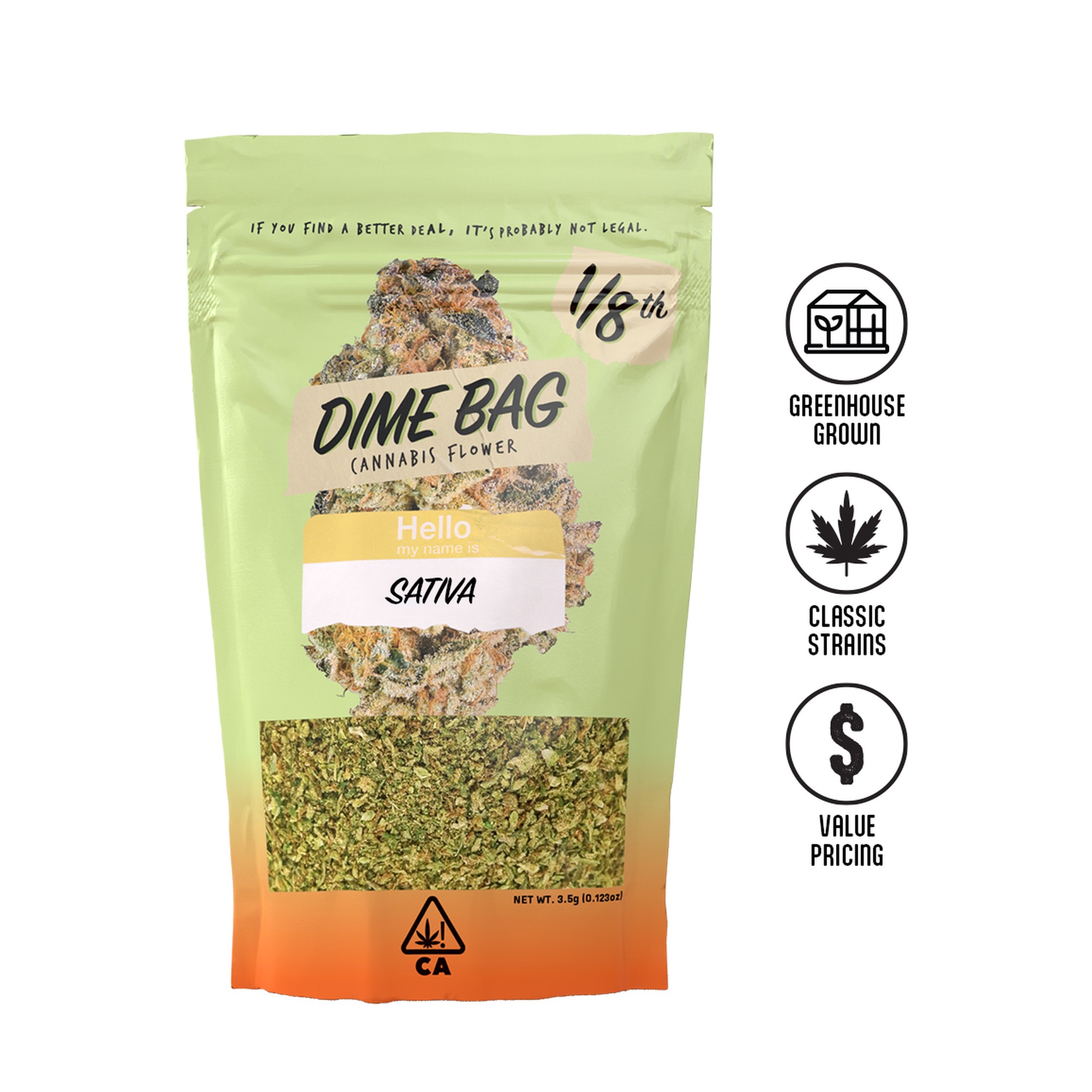Dime bag - 1/8 OZ- SEQUOIA STRAWBERRY- SHAKE Main Image