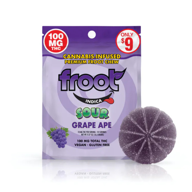 SINGLE- 100MG- GRAPE APE- GUMMY