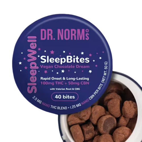 Dr. norm's - 40CT- SLEEP BITES- VEGAN CHOCOLATE- NANO