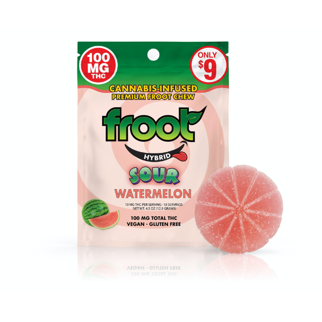 SINGLE- 100MG- SOUR WATERMELON- GUMMY
