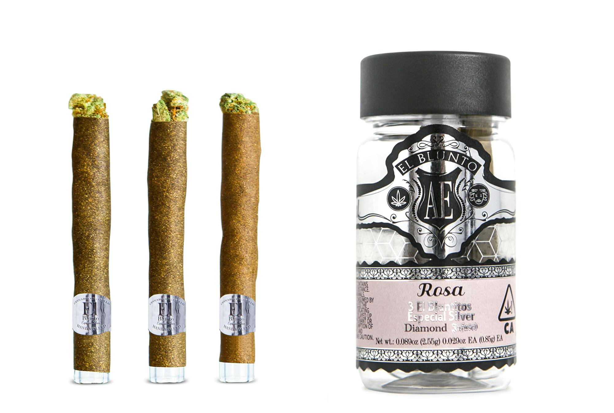 Albert einstone - 3PK- 0.85G- EL BLUNTITO- ROSA- DIAMOND INFUSED