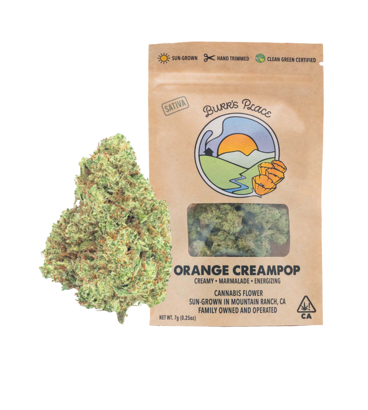 1/4 OZ- ORANGE CREAMPOP- SUN GROWN