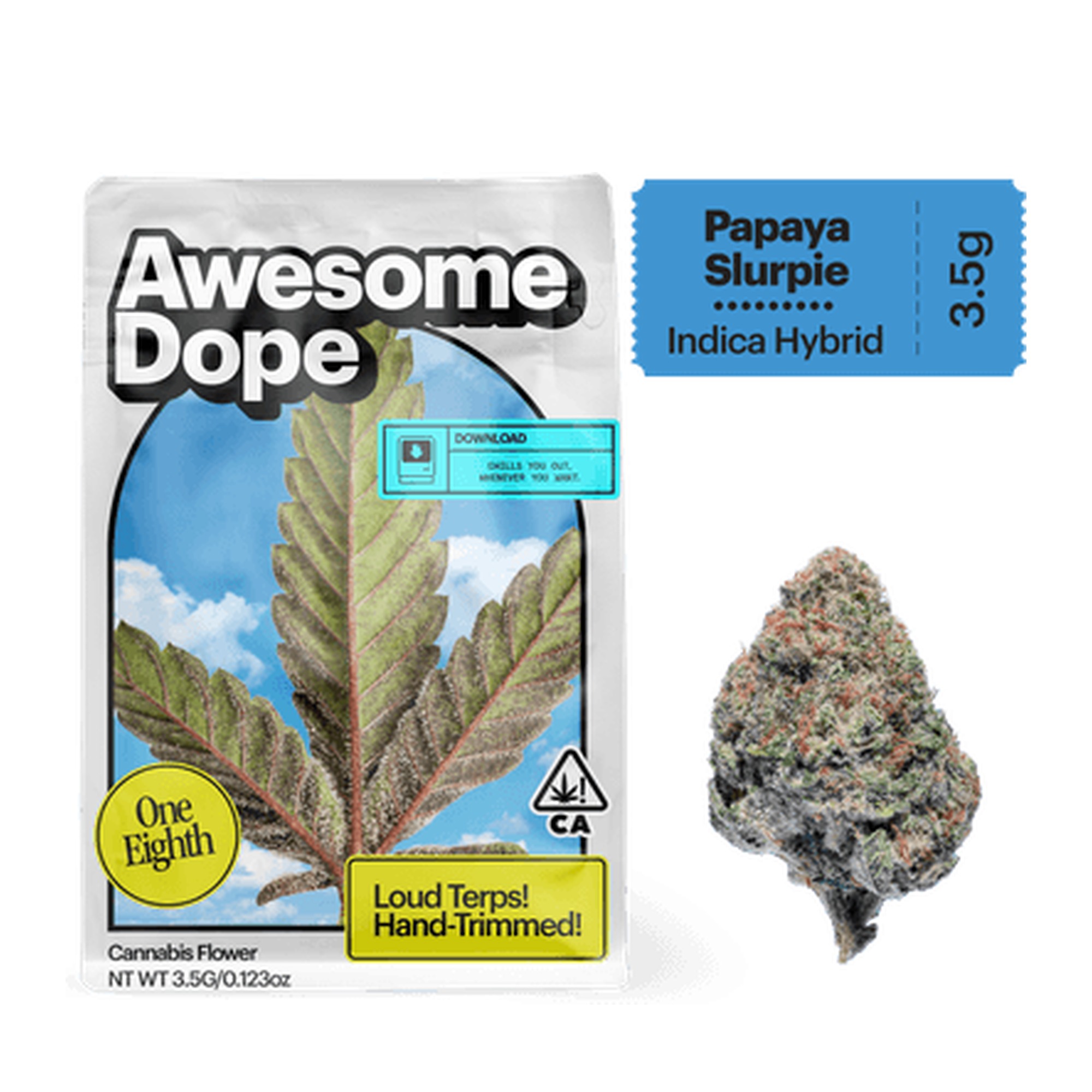 Awesome dope - 1/8 OZ- PAPAYA SLURPIE- PREMIUM INDOOR Main Image