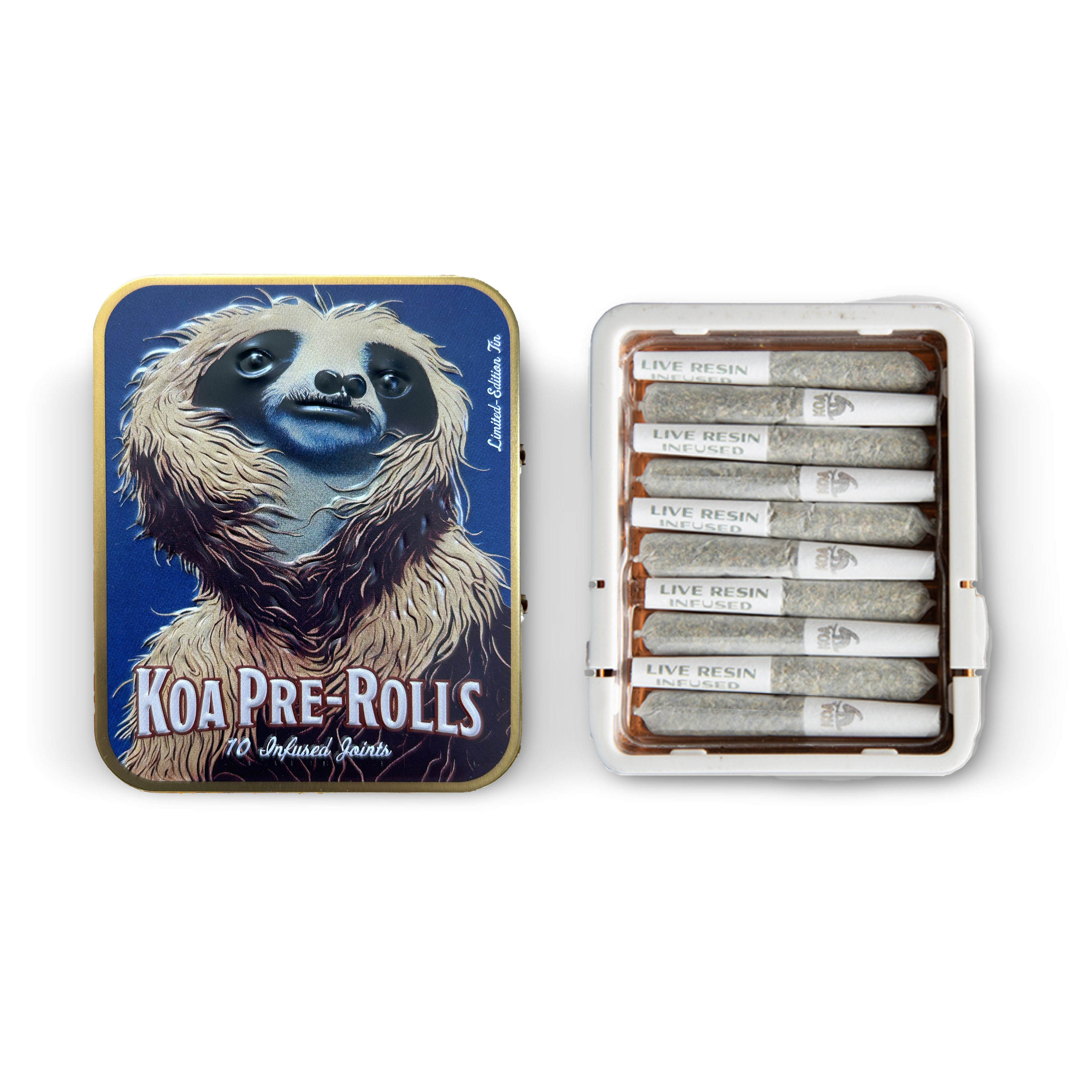 Koa cannabis co. - 10PK- APPLES AND BANANAS- LIVE RESIN INFUSED