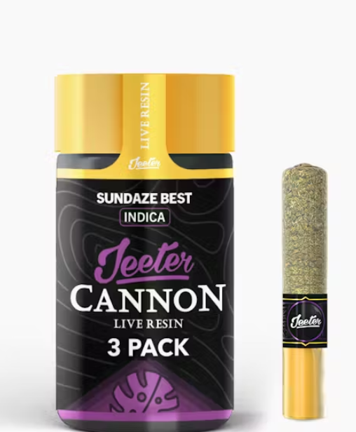 3PK- 0.5G- SUNDAZE BEST- SOLVENTLESS INFUSED- CANNONS