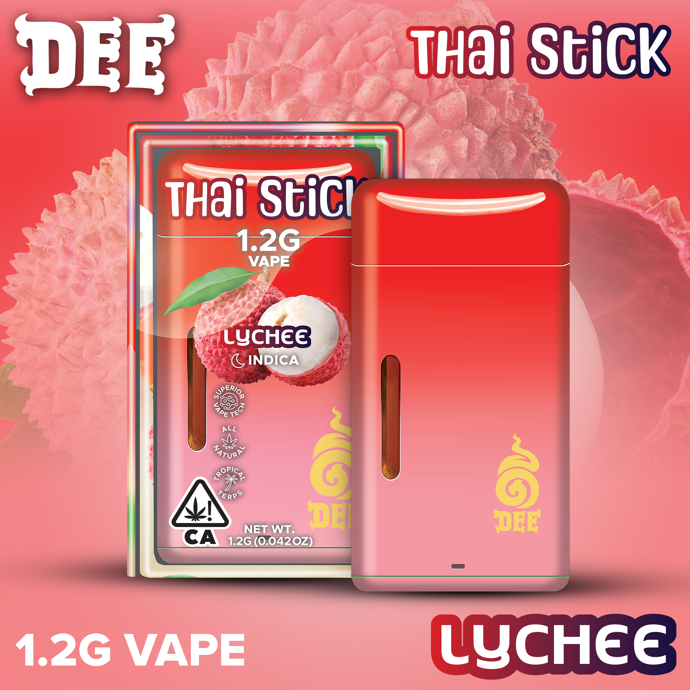 1.2G- LYCHEE- DISPOSABLE VAPE