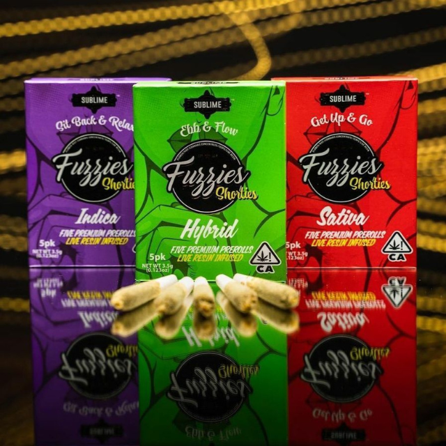 Fuzzies - 5PK- 0.7G- STRAWBERRY TRAINWRECK- INFUSED SHORTIES