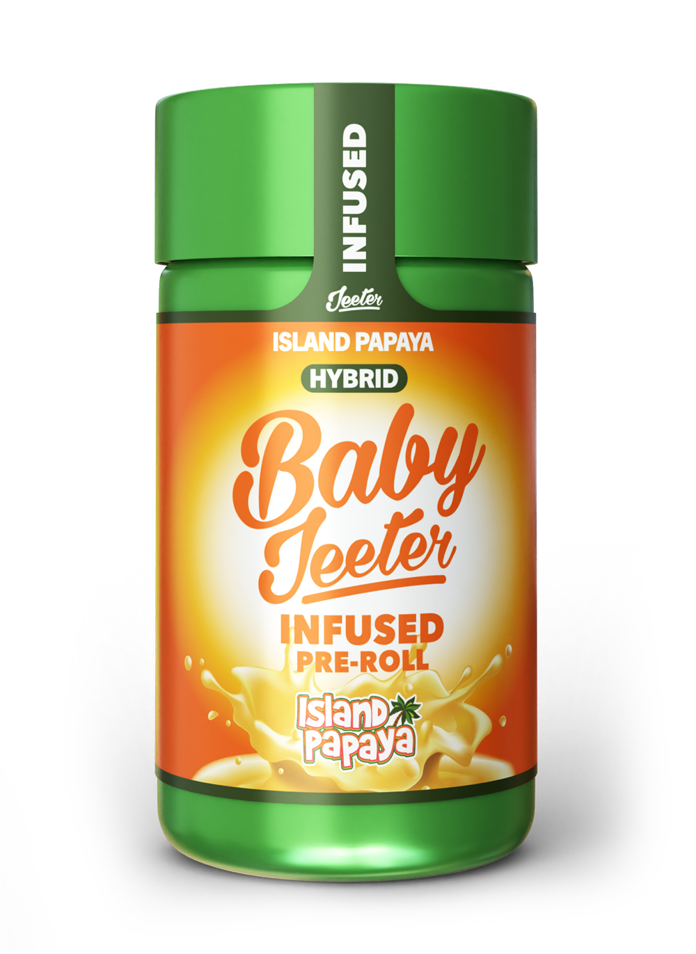 5PK- 0.5G- ISLAND PAPAYA- INFUSED- DIAMOND- BABY JEETER