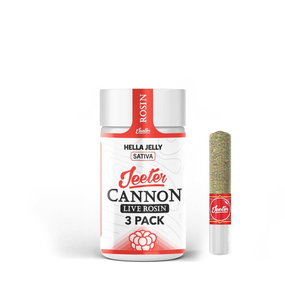 3PK- 0.5G- HELLA JELLY - SOLVENTLESS INFUSED- CANNON