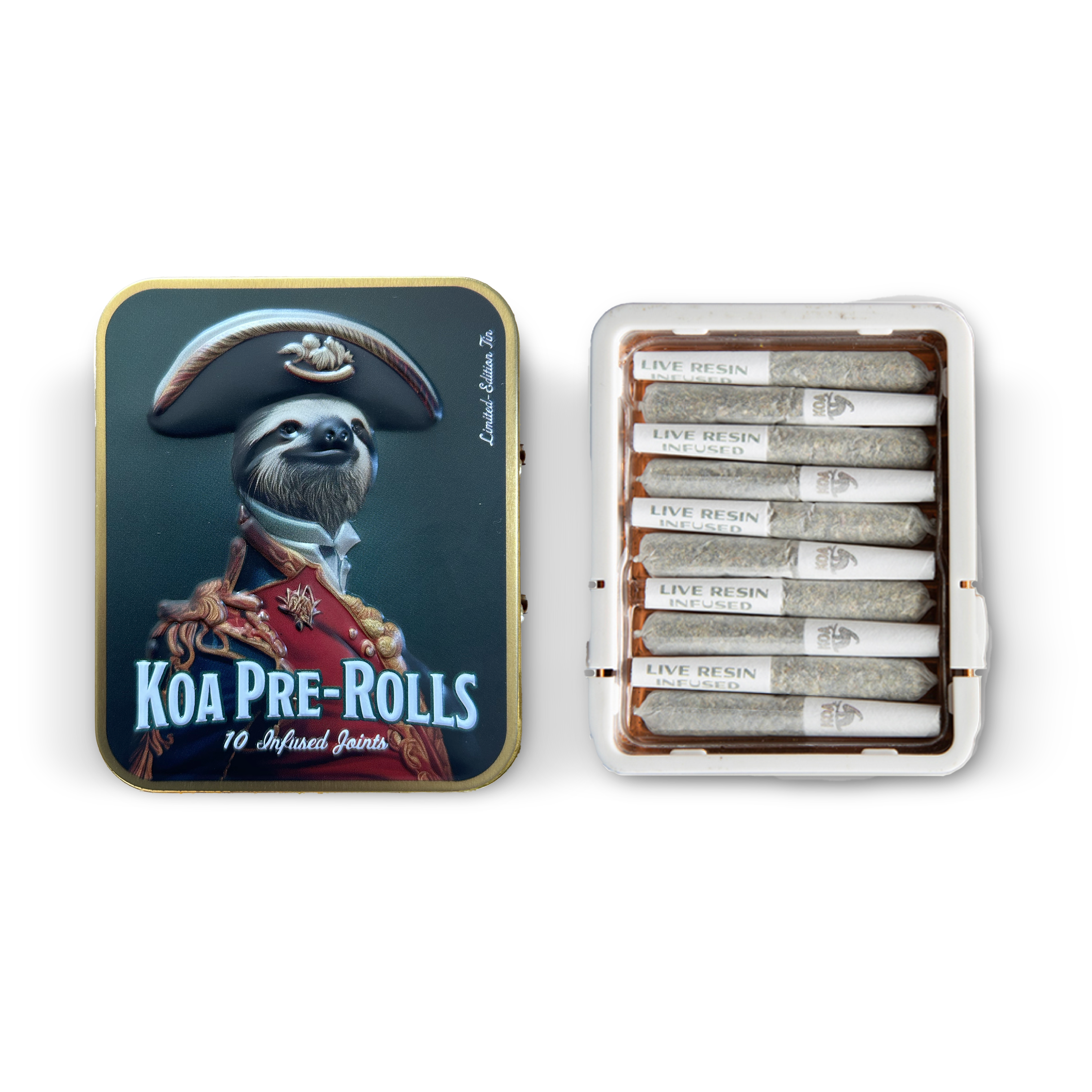 Koa cannabis co. - 10PK- FORBIDDEN FRUIT x GRAPE APE- LIVE RESIN INFUSED