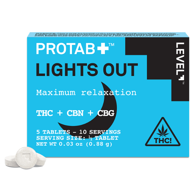 10CT- PROTAB- LIGHTS OUT- THC/CBG/CBN