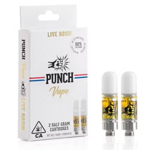 Punch - 2PK- 0.5G- JELLY HIBACHI- LIVE ROSIN- CARTRIDGE