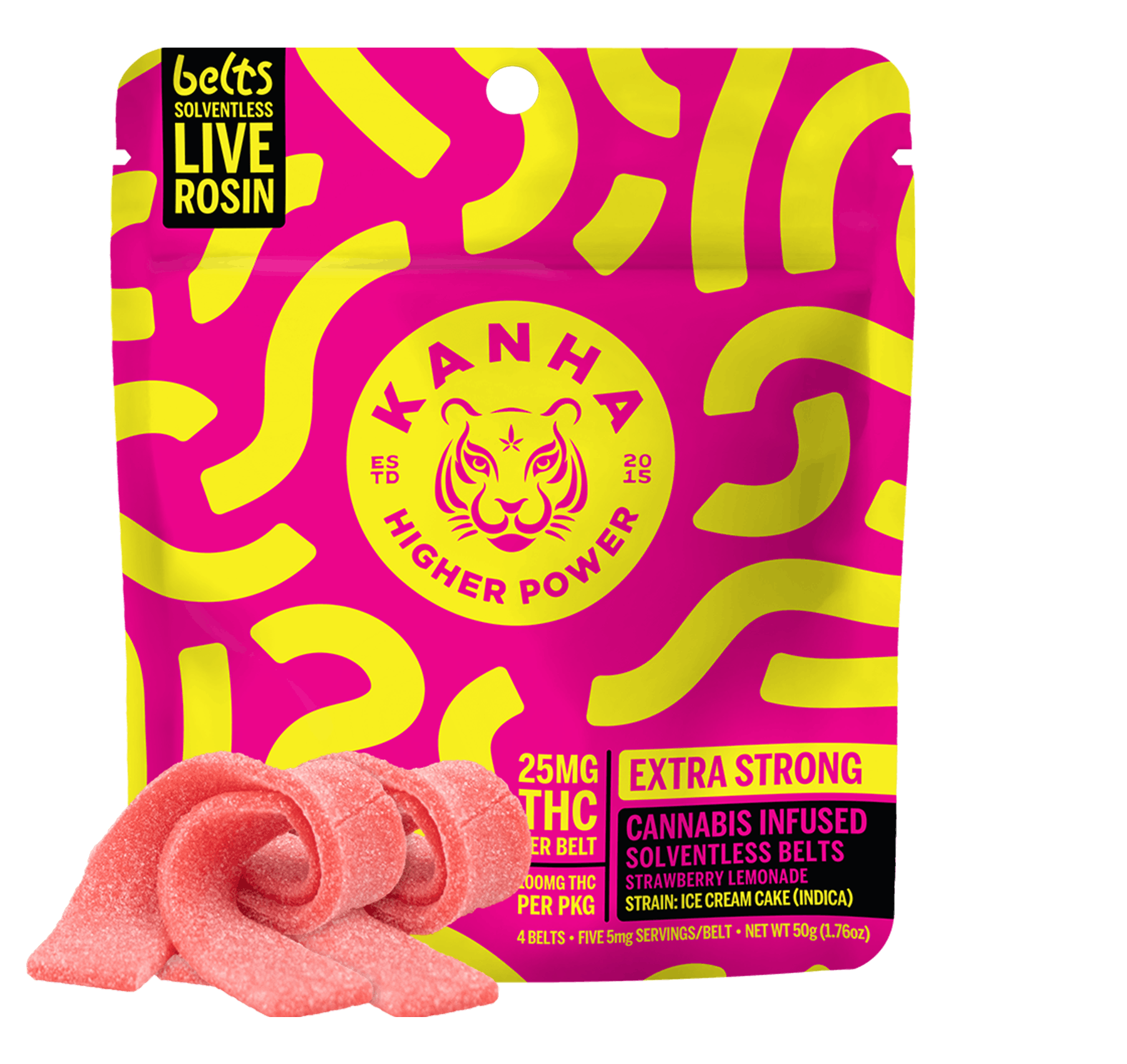 Kanha - 4CT- STRAWBERRY LEMONADE- LIVE ROSIN BELTS