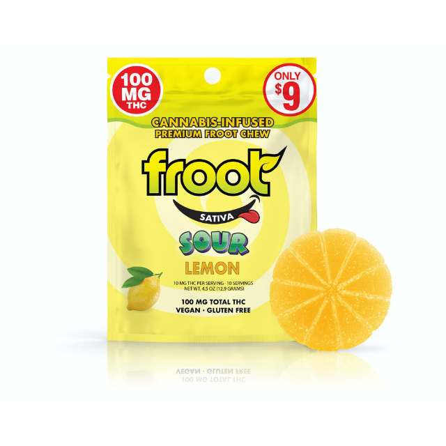 SINGLE- 100MG- SOUR LEMON- GUMMY