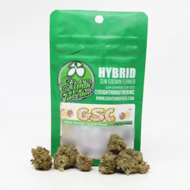 Eighth brother - DISCOUNTED - $8 1/8 OZ- GSC- SUN GROWN