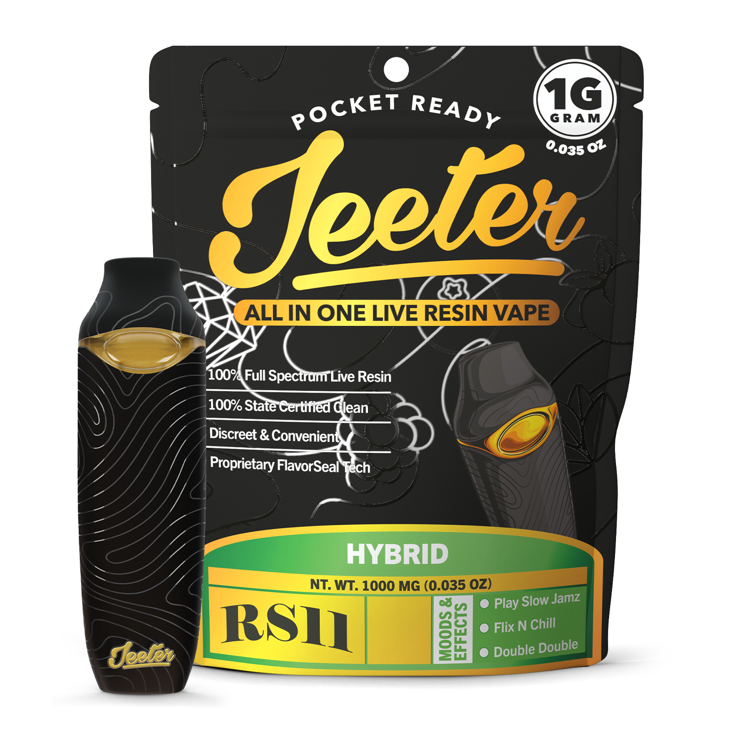 1G- RS11 - LIVE RESIN- DISPOSABLE