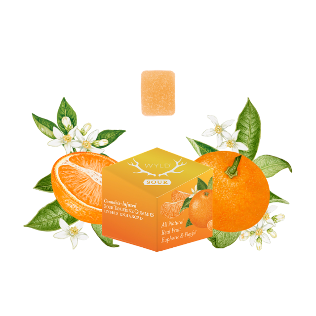 Wyld - 10CT- SOUR TANGERINE- GUMMIES