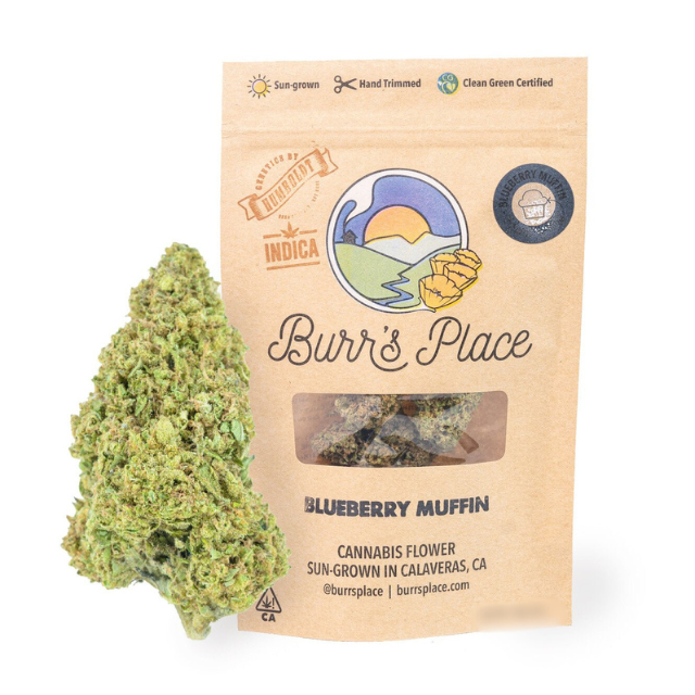 Burr's place - 1/2 OZ- BLUEBERRY MUFFIN- SUN GROWN