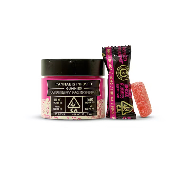 RASPBERRY PASSIONFRUIT LIVE RESIN GUMMY - 100 MILLIGRAMS