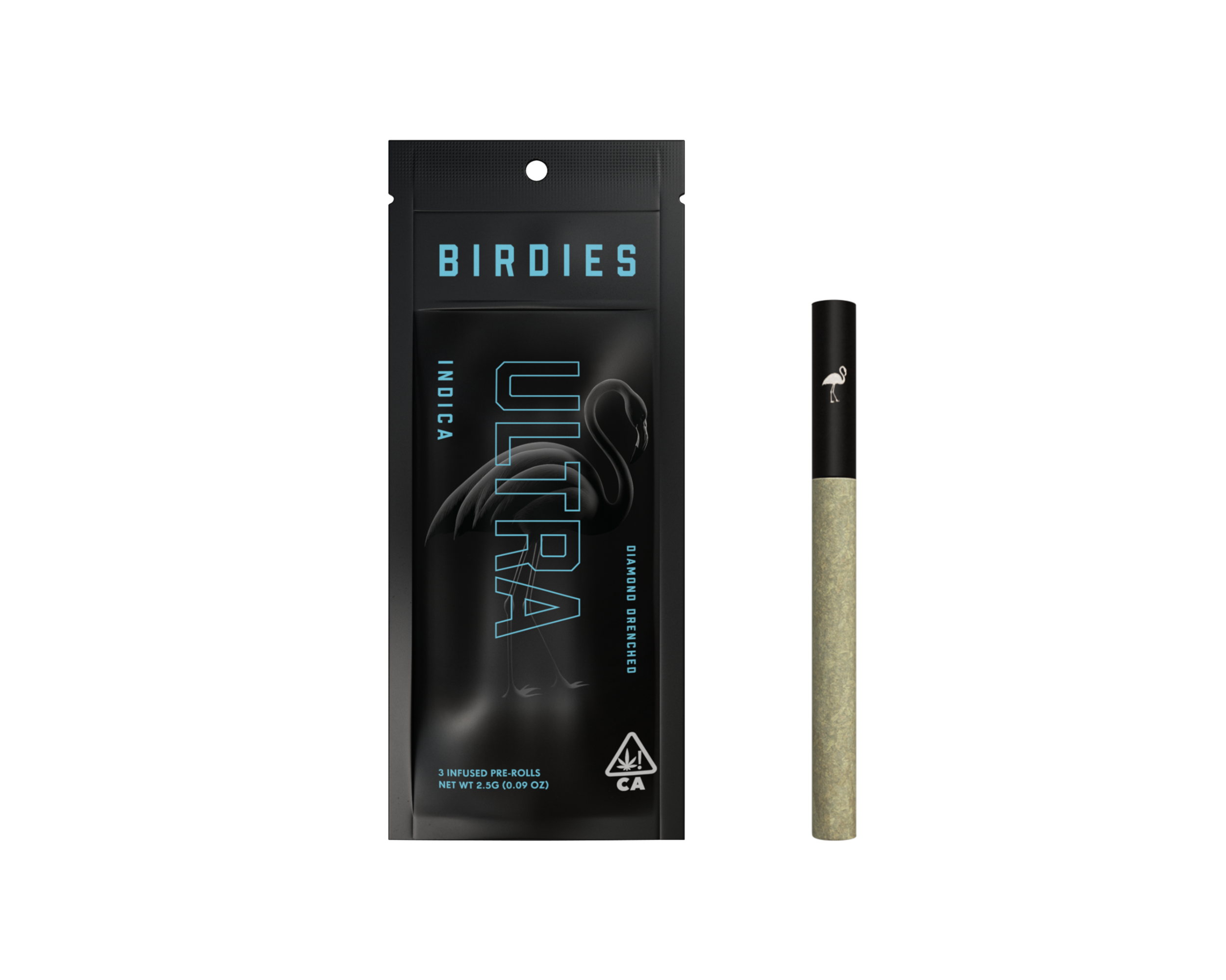 Birdies — INDICA ULTRA INFUSED PREROLL - 2.5 G - 3 PACK