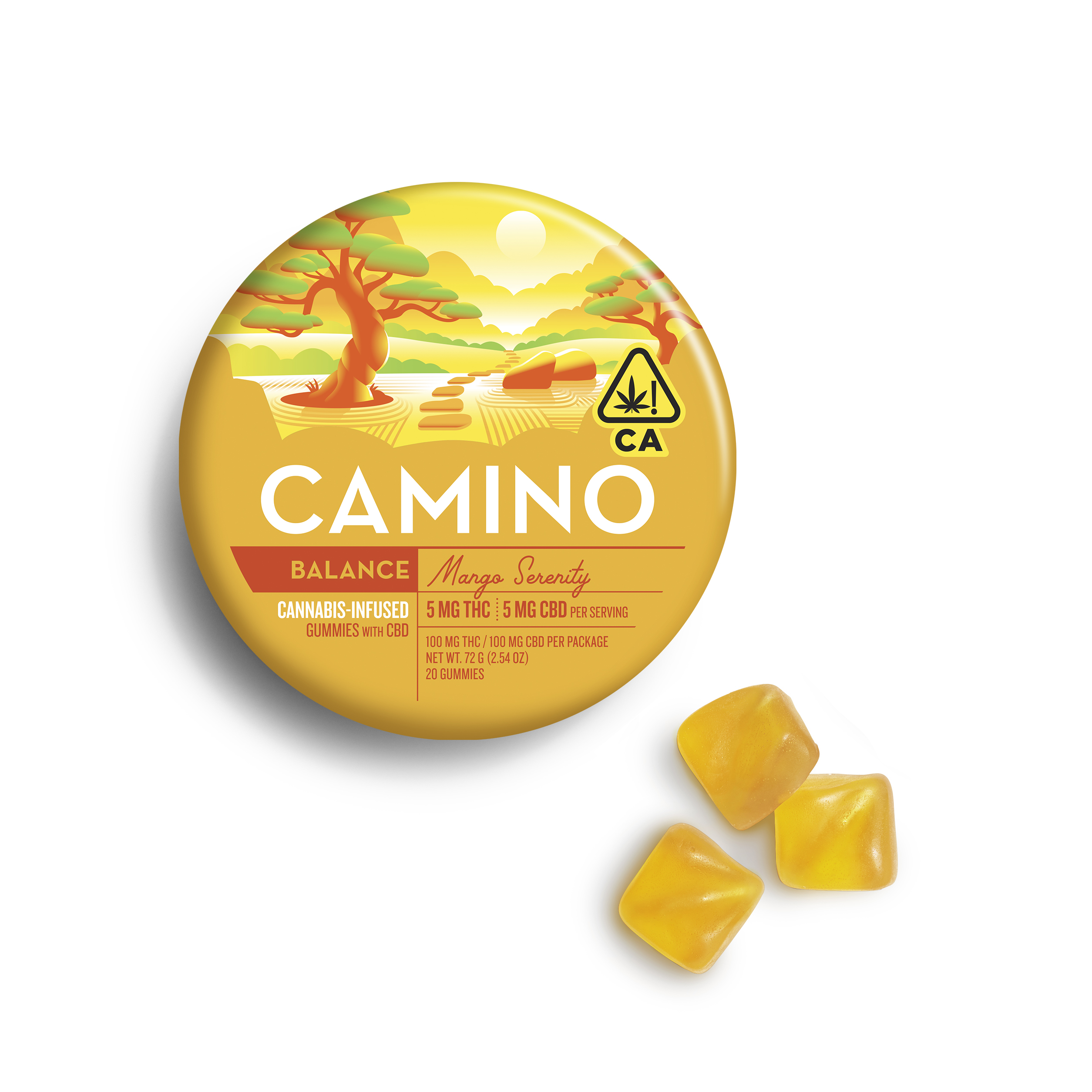 Mango Serenity Gummies CBD 1:1