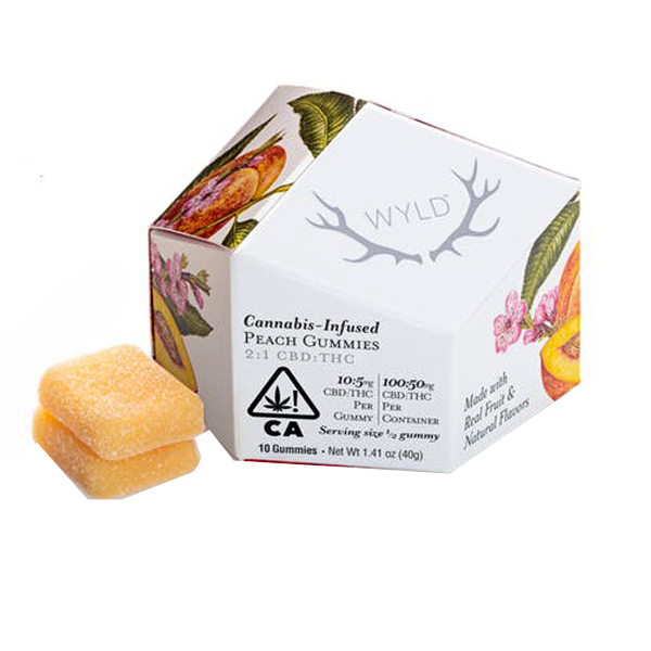 PEACH 2:1 CBD:THC GUMMIES