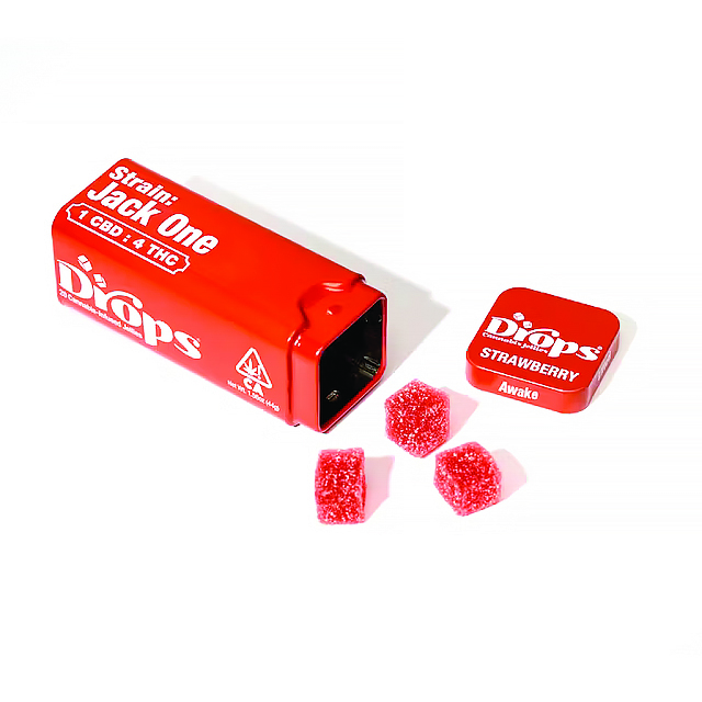 Drops: STRAWBERRY 1:4 CBD LIVE ROSIN GUMMIES - 100 MG - 20 PACK