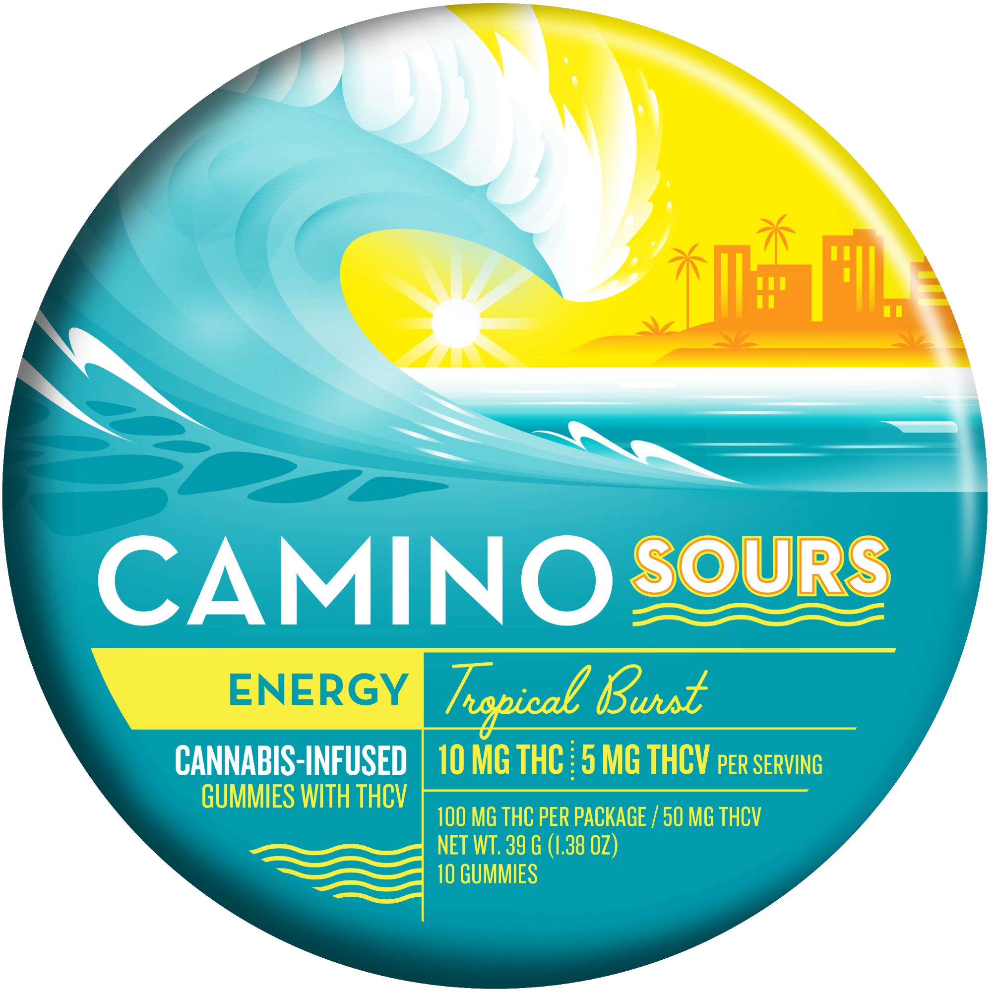 Tropical Burst THCV Sour Gummies