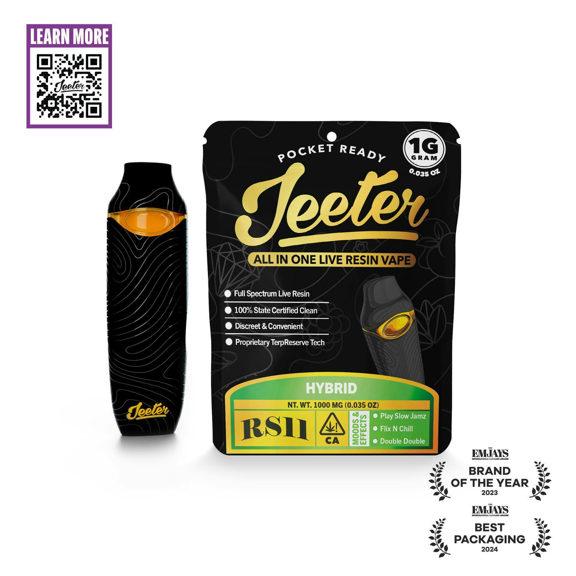 Jeeter: RS11 LIVE RESIN AIO - 1 G
