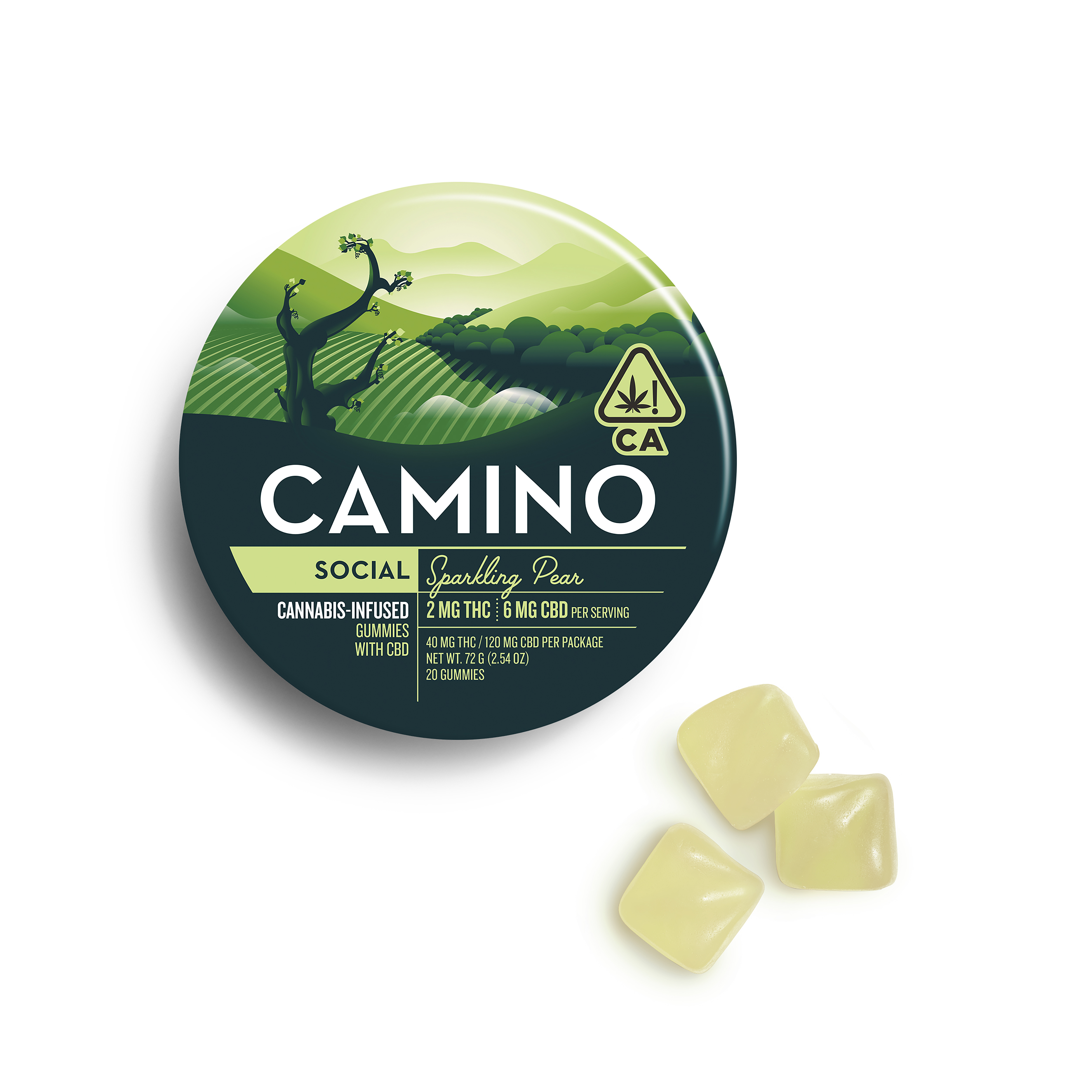 Sparkling Pear Gummies CBD 1:3 