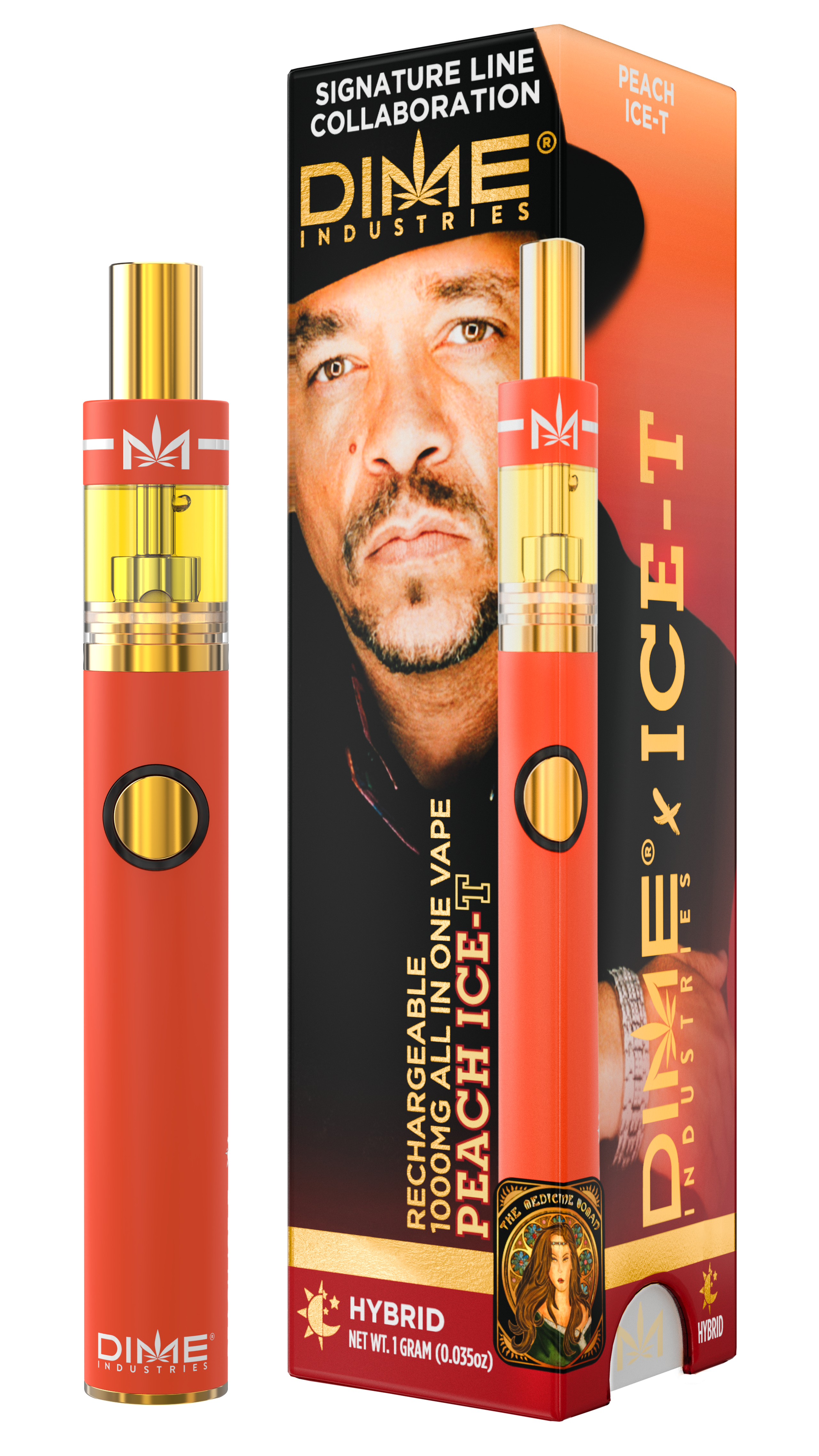 DIME INDUSTRIES - DIME INDUSTRIES | 1G DISPOSABLE | PEACH ICE - T