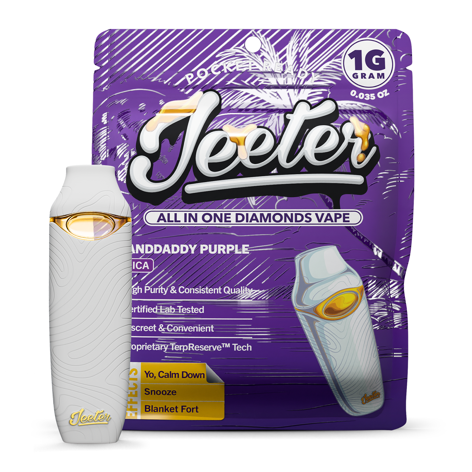 GRANDDADDY PURP LIQUID DIAMONDS ALL IN ONE 1000MG